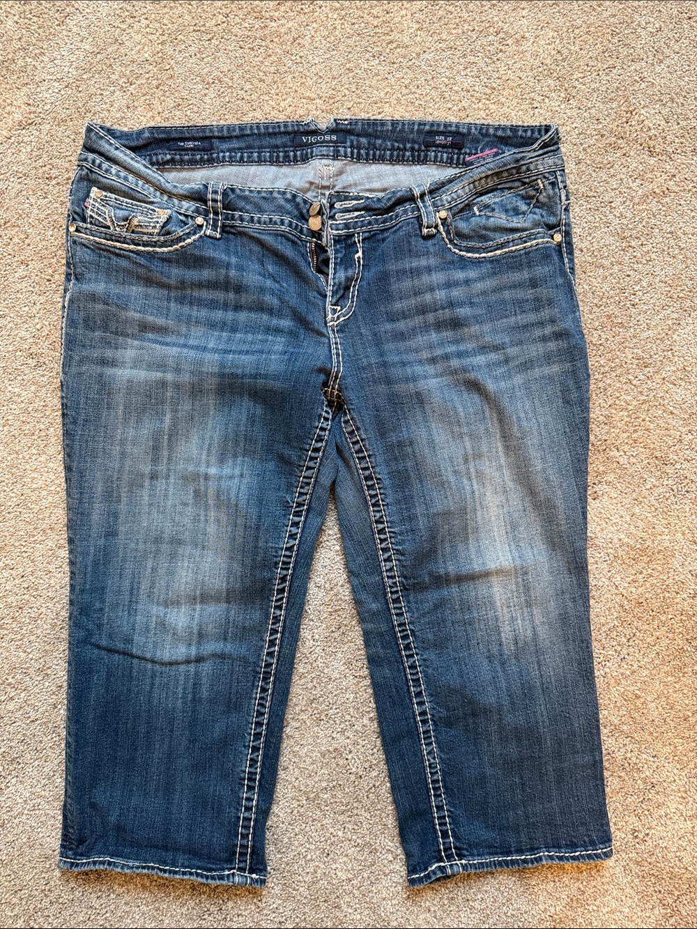 Vigoss Chelsea capri plus Women's size 24 Jean length 21